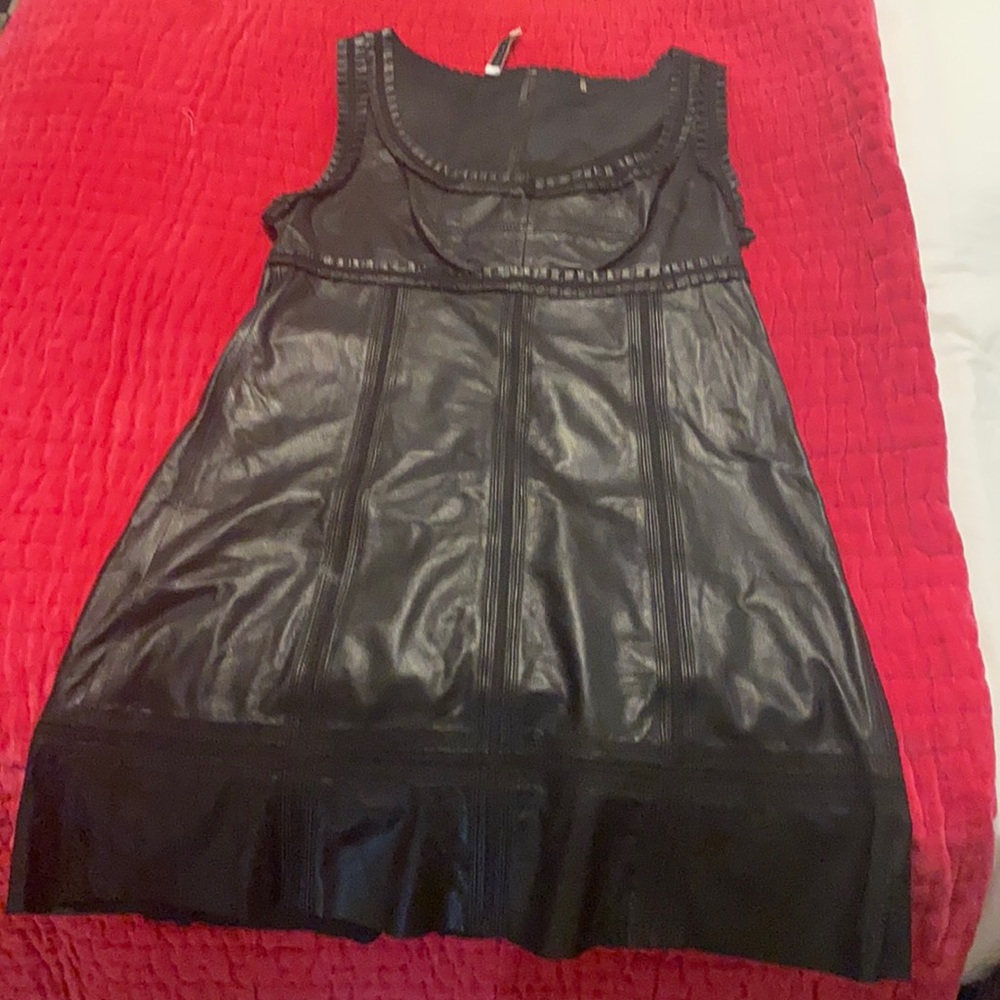 Leather Susana Monaco dress